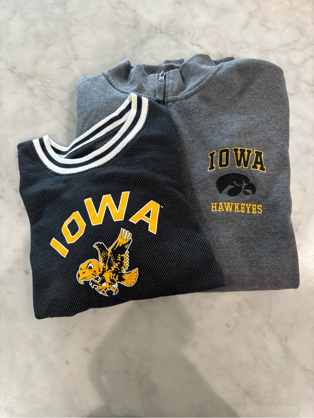Under Armour Iowa Hawkeyes Black & Gray Short Sleeve Tee - Yellow Logo